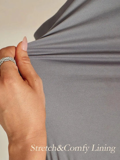 Elegant V-Neck Cold Shoulder Sequin Dress