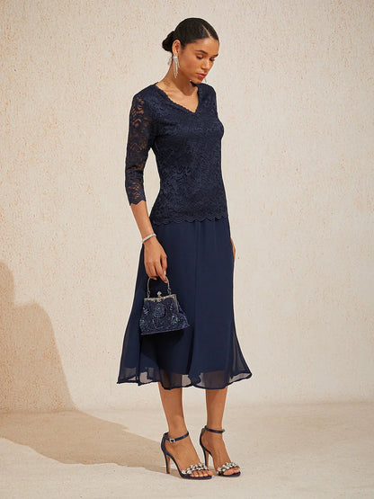 Mermaid Midi Chiffon Mid-Waist Skirts