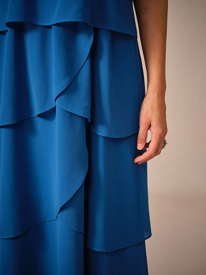 Tiered-Midi-V-Neck-Short-Sleeve-Dress-Royal-Blue-S13301652