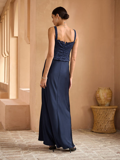 Lace Maxi Jacket Dress