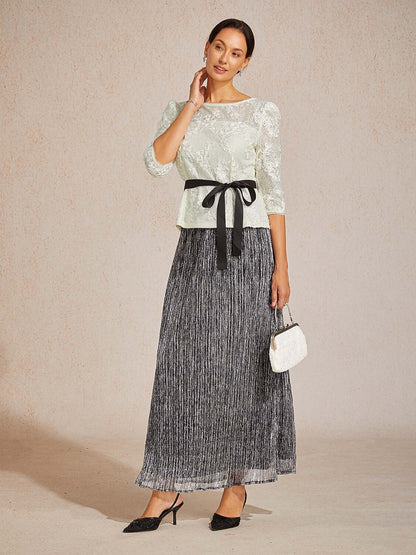 Chiffon A Line Maxi Skirt