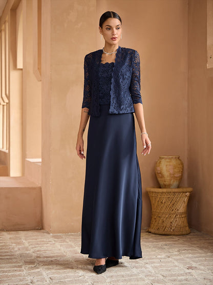 Lace Maxi Jacket Dress