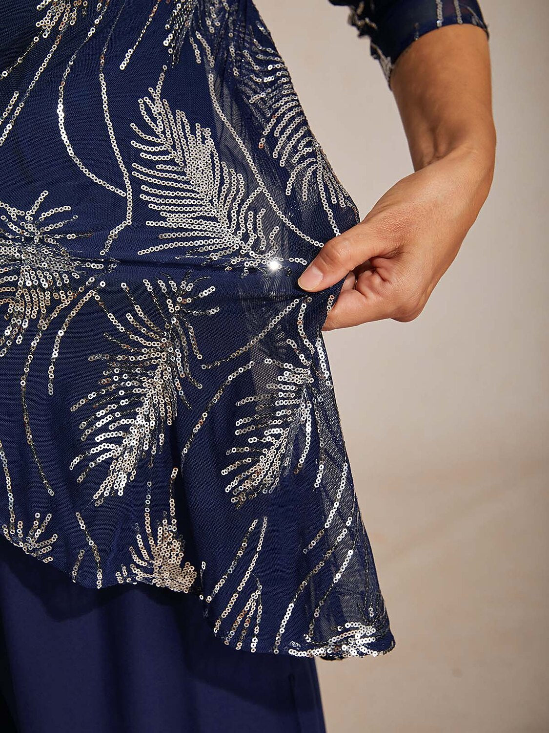Sequins Feather Twinset