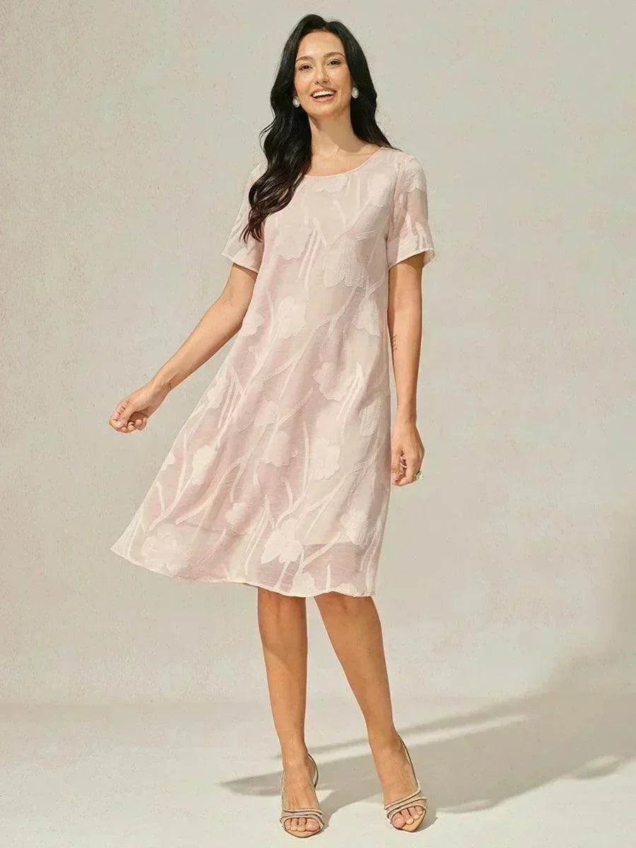 Floral Sheer Chiffon Dress
