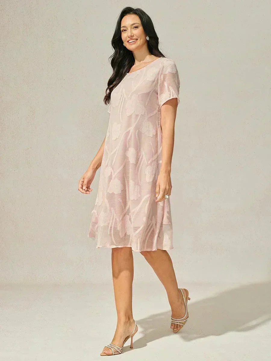 Floral Sheer Chiffon Dress