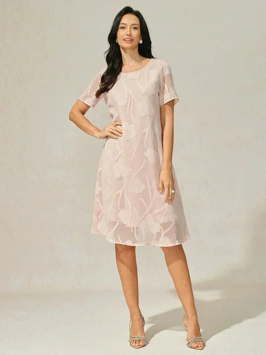 Floral Sheer Chiffon Dress