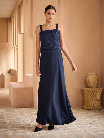 Lace Maxi Jacket Dress