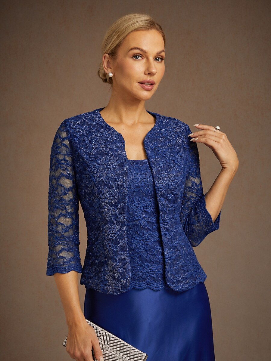 Lace Glitter Floral Jacket
