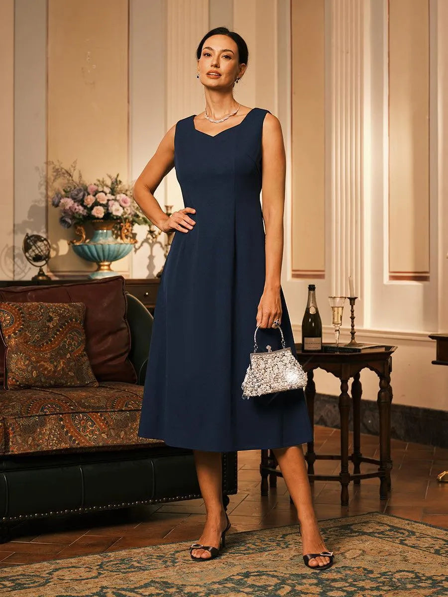 Sleeveless Sheath Midi Dress
