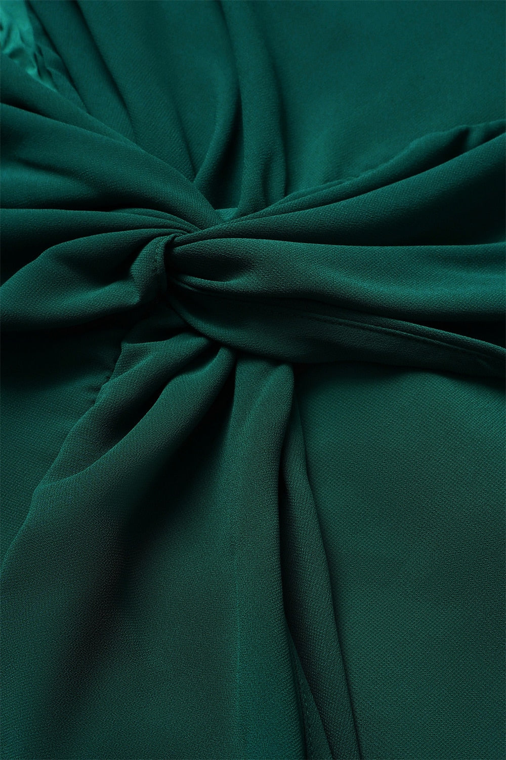 Twisted Ruffle Chiffon Maxi Dress