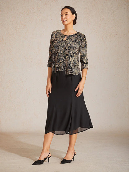 Mermaid Midi Chiffon Mid-Waist Skirts