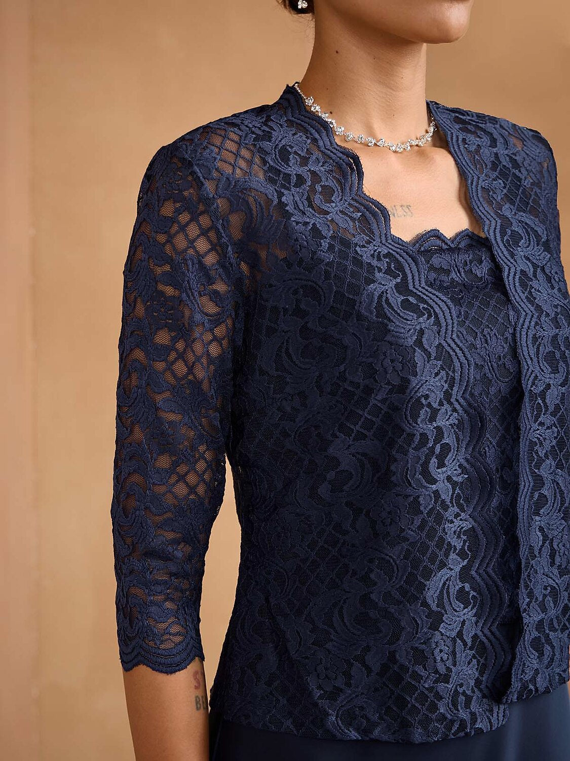 Lace Maxi Jacket Dress