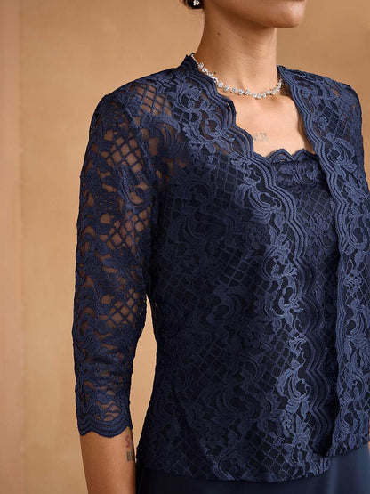 Lace Maxi Jacket Dress