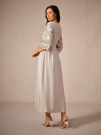 Lace A Line Maxi Dress