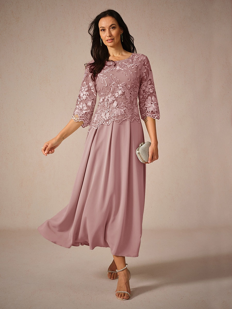 Lace A Line Maxi Dress
