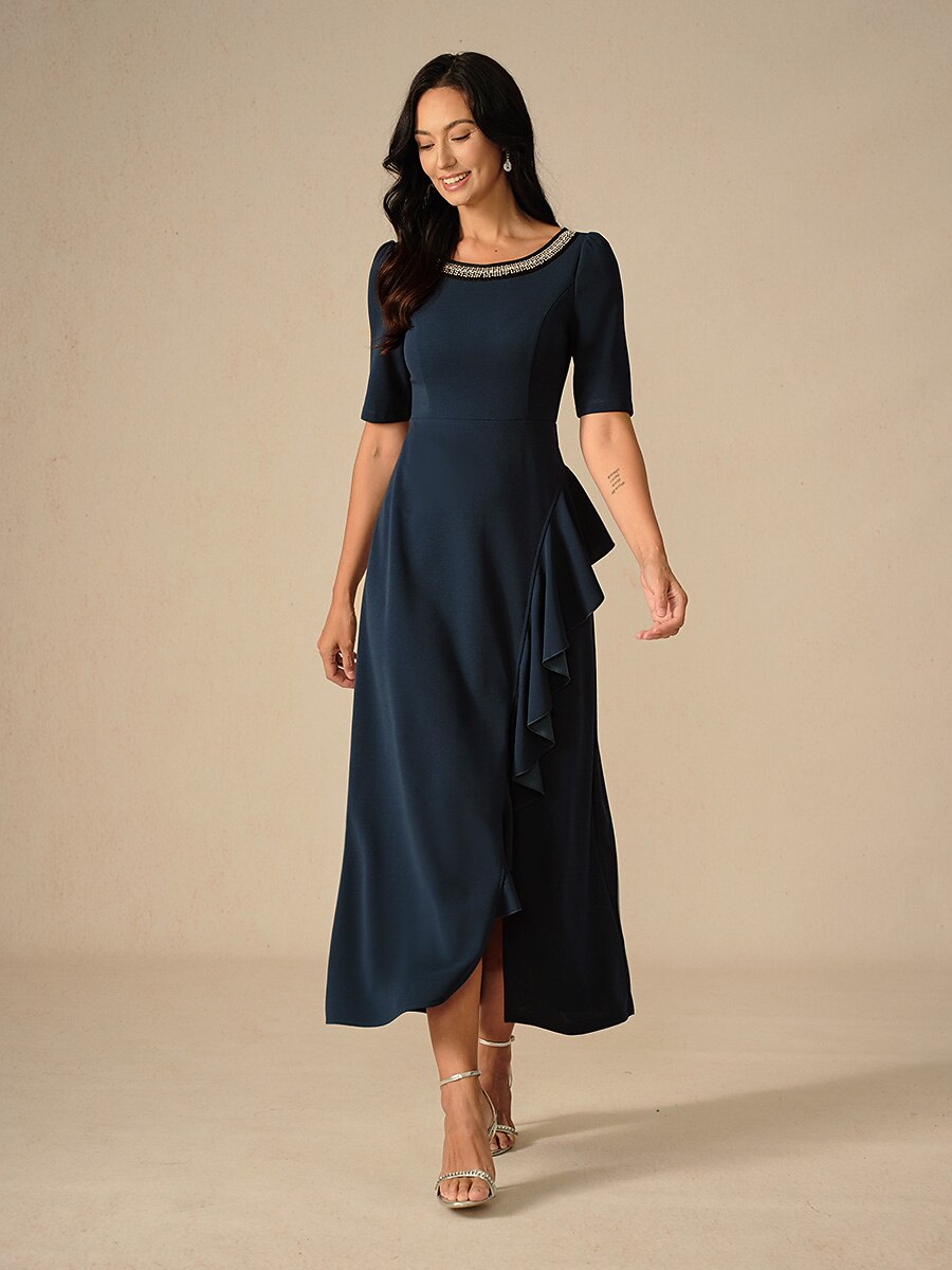 Elegant Ruffle Maxi Dress