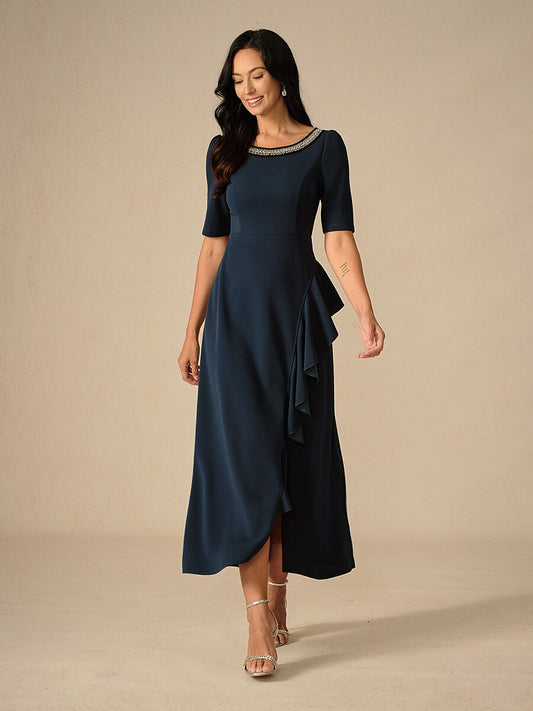 Elegant Ruffle Maxi Dress