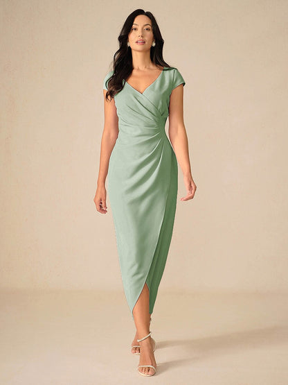 Elegant White Wedding Wrap Dress