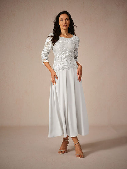 Ruffle Ruched Lace Maxi Dress