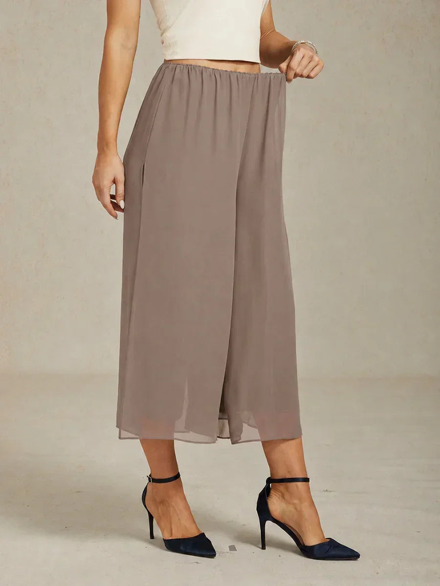 Cropped Wide Leg Pants