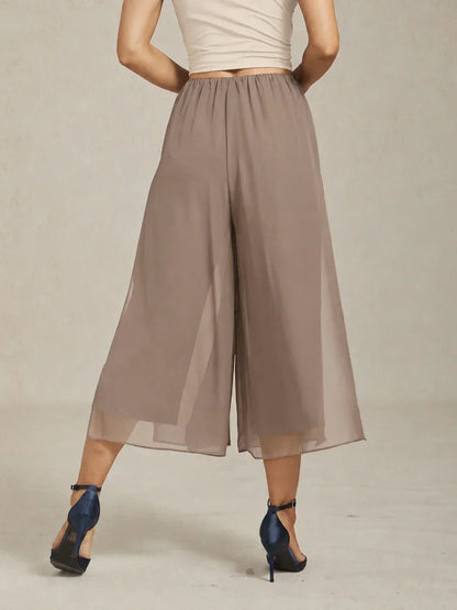Cropped Wide Leg Pants