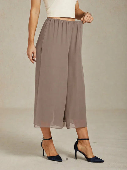 Cropped Wide Leg Pants