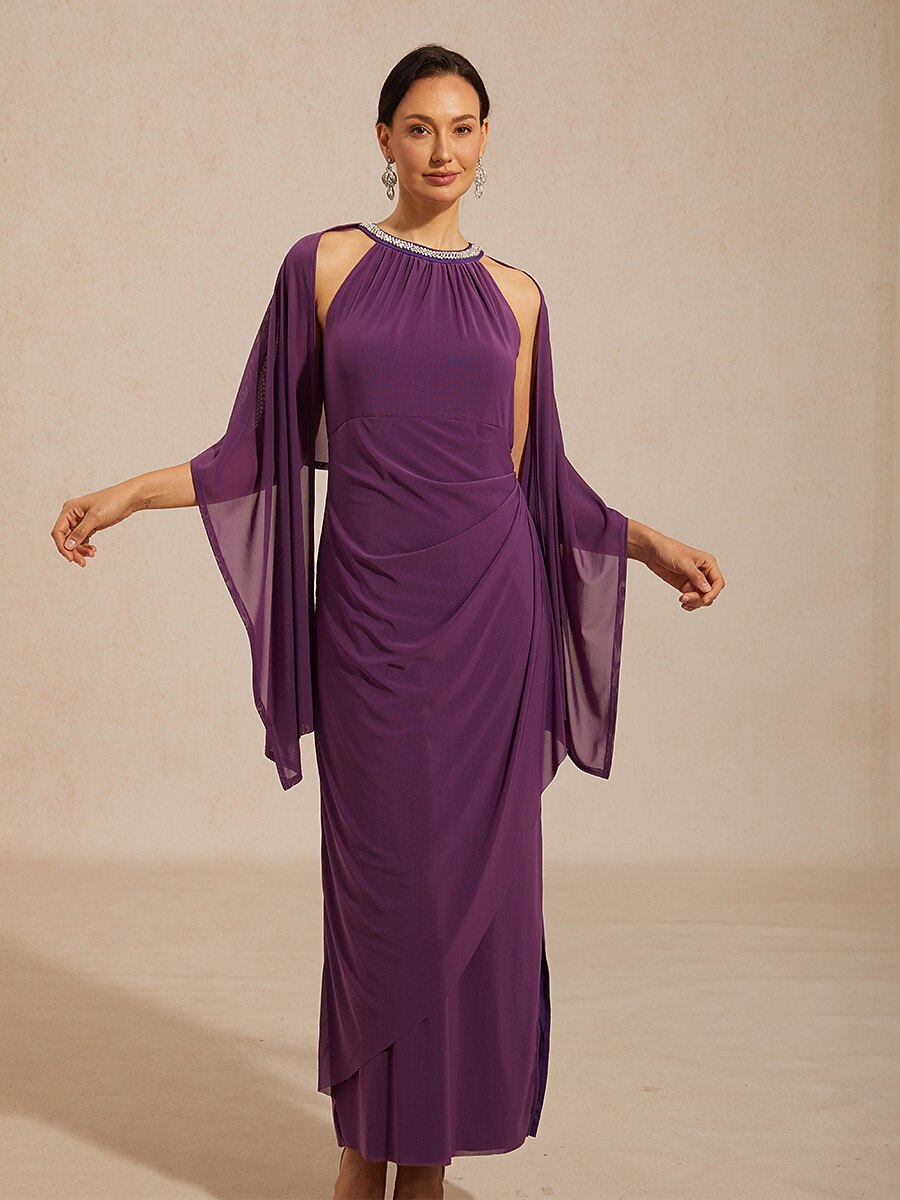 Stretch Mesh Long Shawl Wrap