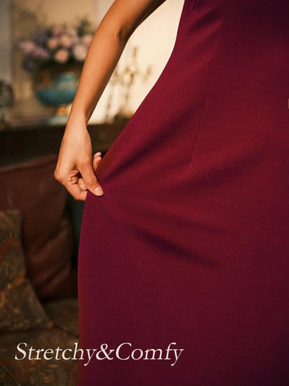 Sleeveless Sheath Midi Dress