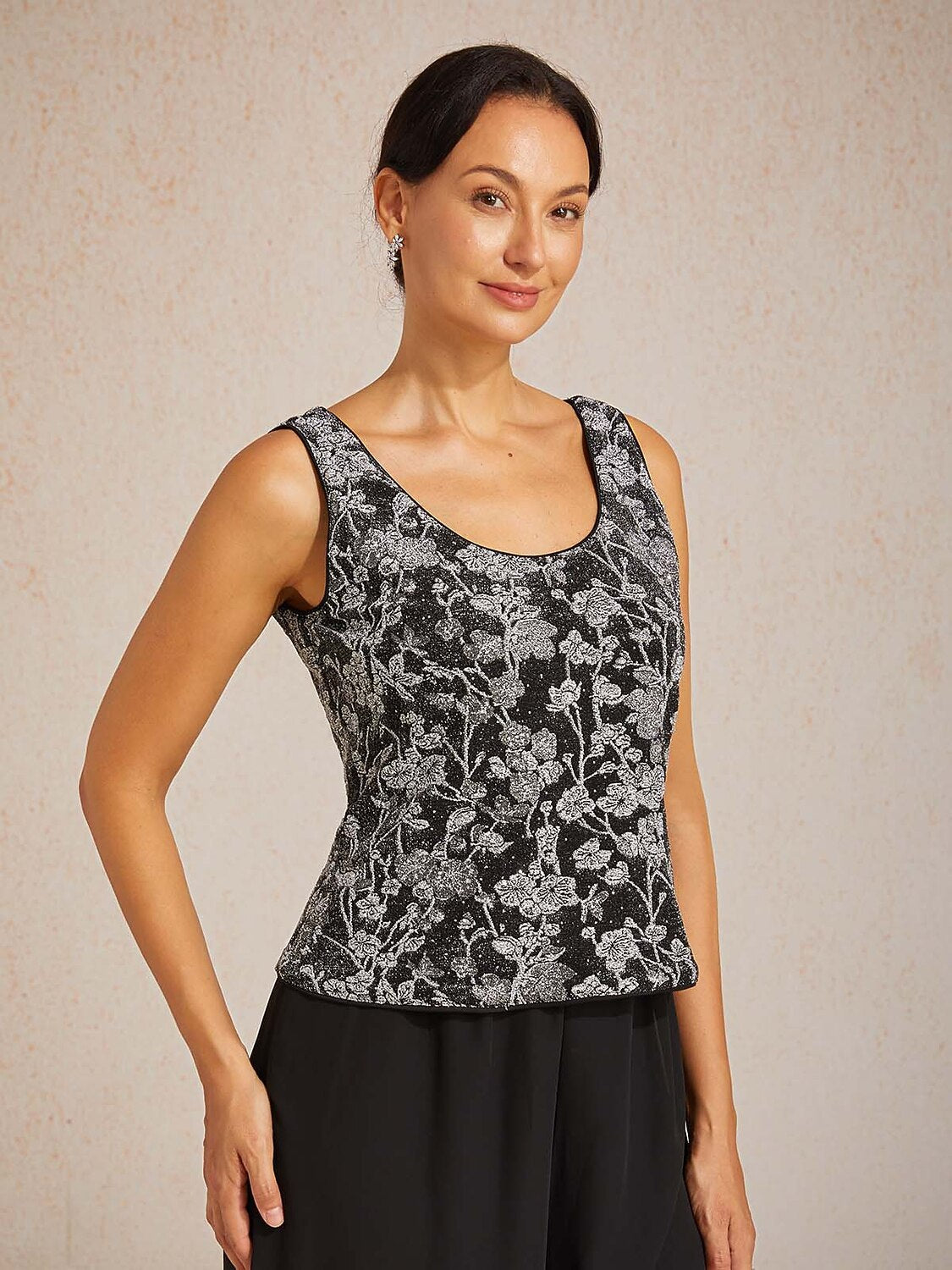 Floral Jacquard Twinset