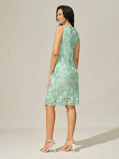 Embroidered Lace Dress Set