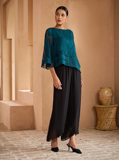 Chiffon Floral Layered Blouse