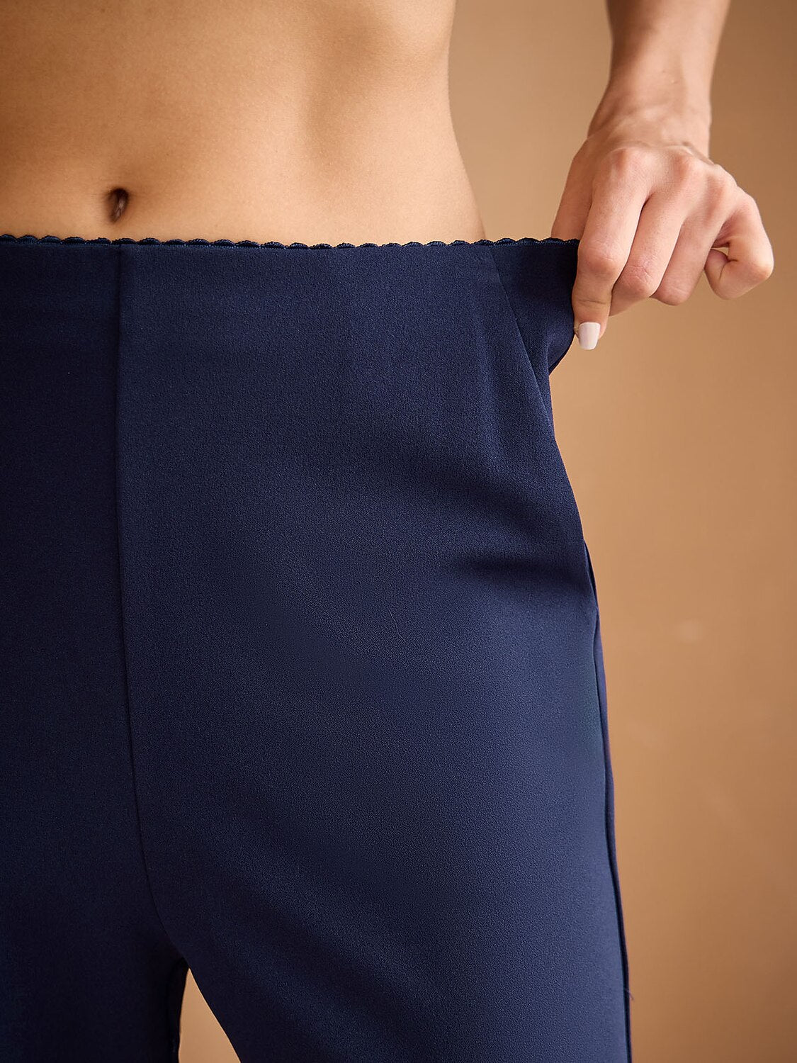 Skinny Mid Waist Pants
