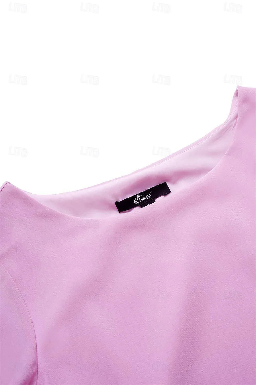 Ruffle Flared Sleeve Chiffon Dress